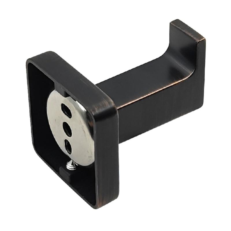 Set di 2 Ganci da Parete Quadrati in Bronzo Sistema di Aggancio Antiscivolo Resistente alla Corrosione Acciaio Inossidabile 304 Mensola da Bagno