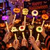 Pumpkin Handheld Glow Stick Ghost Halloween Decoration Lights  Trick Or Treat