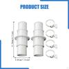 2 Pieces Pool Hose Adapter Connector Coupling Parts Accessories High Performance Heavy Duty