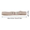 Adjustable elastic invisible waist belt, unisex canvas stretch waist belt for loose-fitting pant, buckle-less elastic waist belt