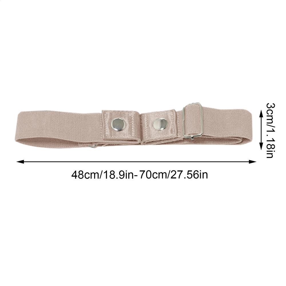 Adjustable elastic invisible waist belt, unisex canvas stretch waist belt for loose-fitting pant, buckle-less elastic waist belt