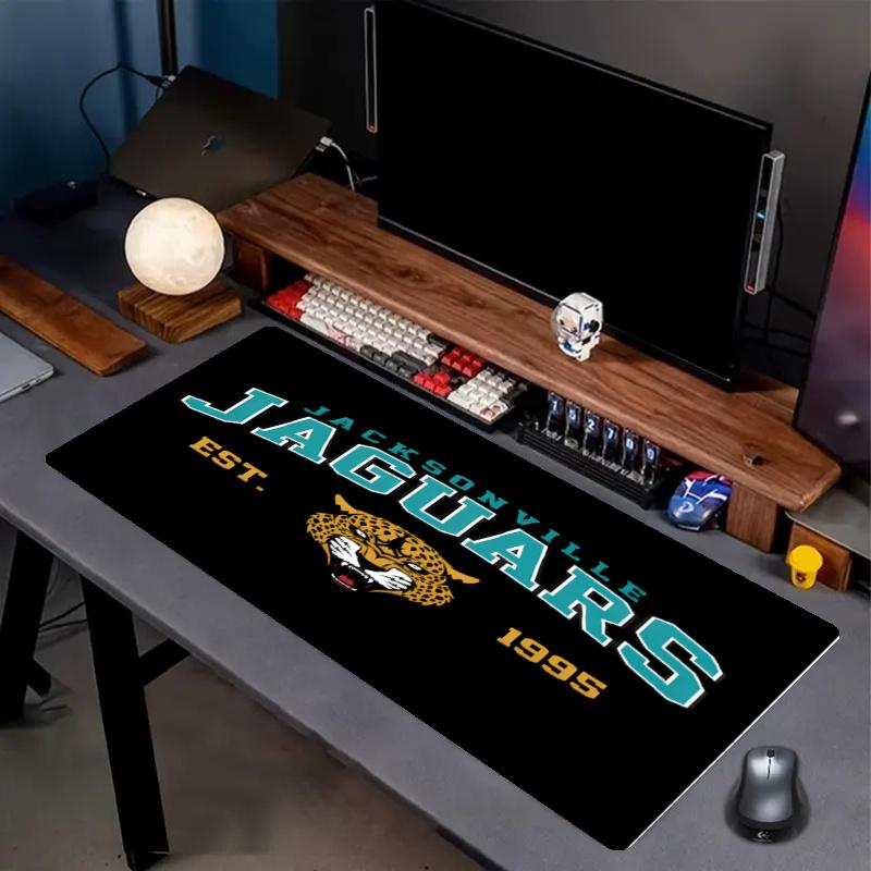 Jacksonville Jaguars Print Mouse Pad, Anti‑Slip Desktop keyboard Mat, for PC Laptop Gaming Working Daily Use, Cool Festival Birthday Gift