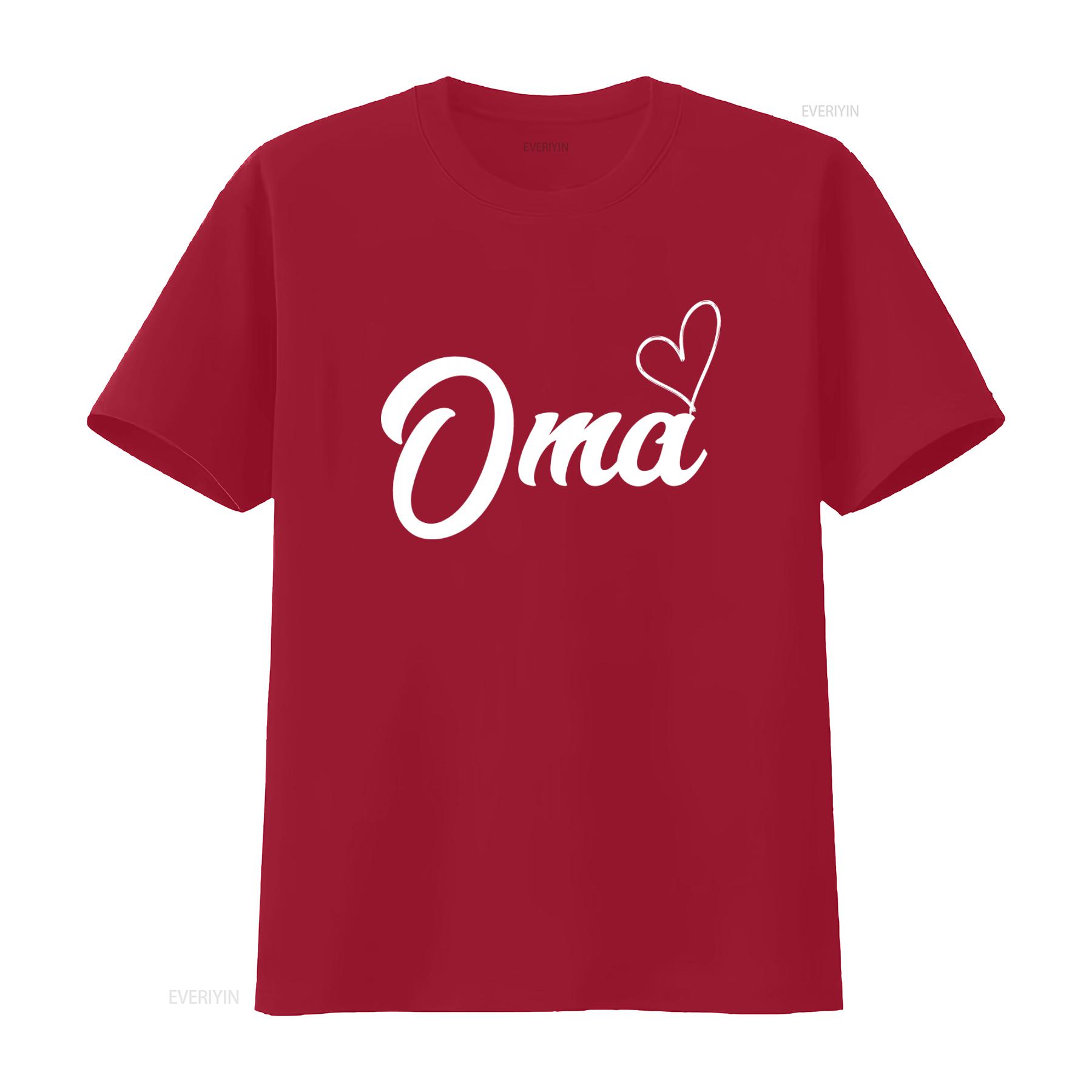 

Oma T Shirt Funny Grandma Mothers Day Cool New Promoted To Reveal Birthday vintage Washed designer clothes Casual Versatile S