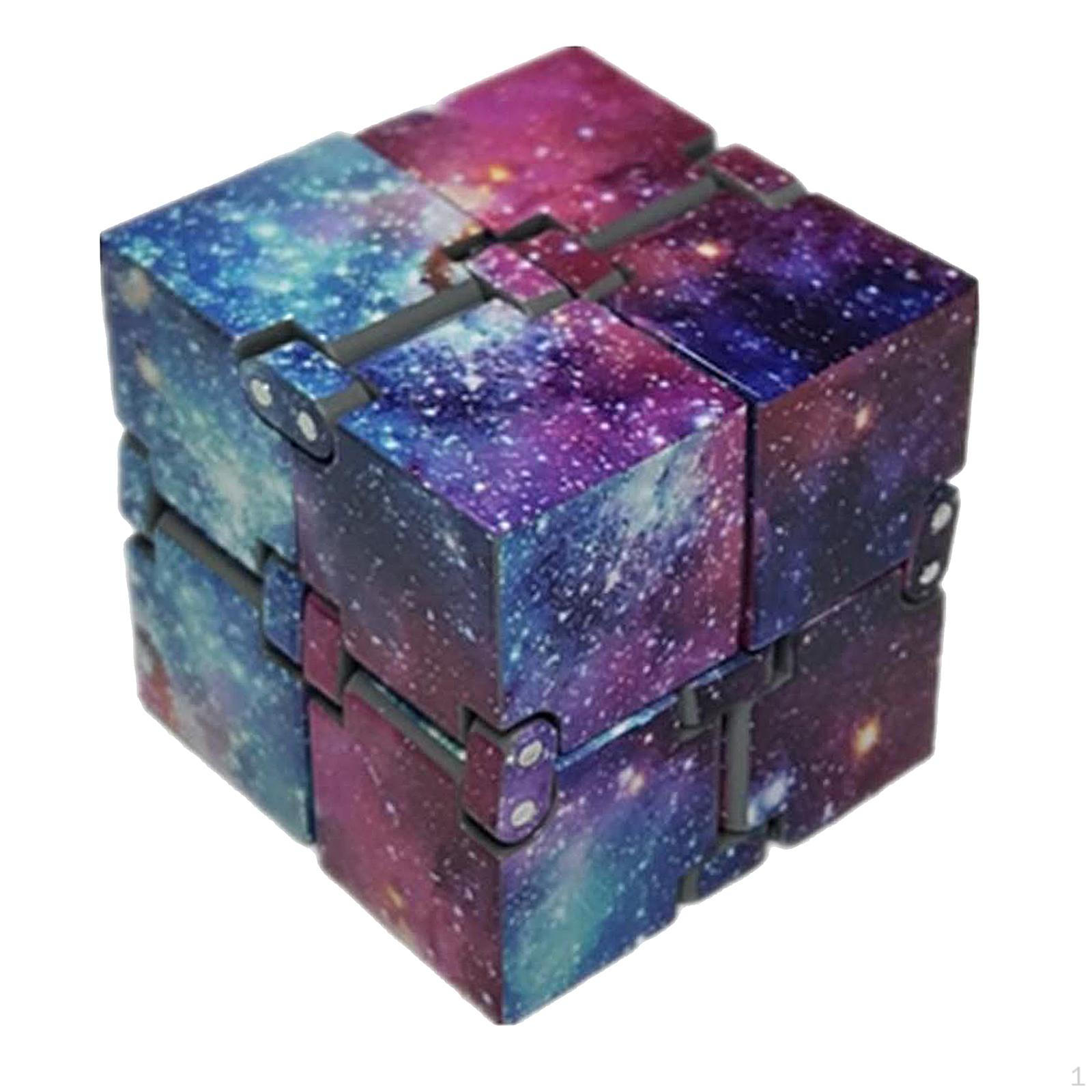 

Folding Cubic Puzzle Toy, Cube Desk Toys for Adult Kids Present Multicolor A