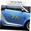 Healifty 2pcs Car Grass Sticker Bottle Sticker Honeycomb Stencil Car Window Decal Toy