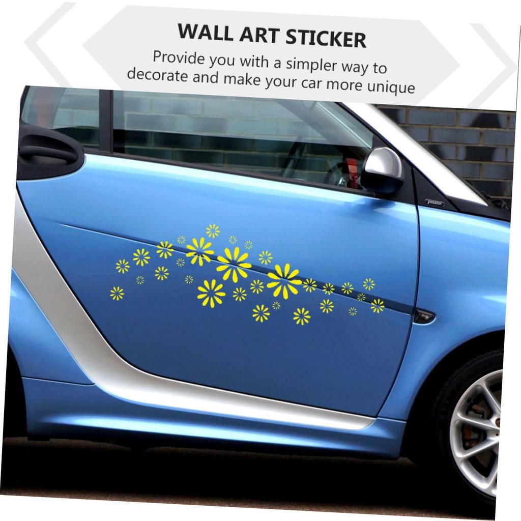 Healifty 2pcs Car Grass Sticker Bottle Sticker Honeycomb Stencil Car Window Decal Toy