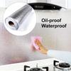 Foil Paper Kitchen Oil-Proof Film Stove Waterproof Moisture-Proof Self-Adhesive Wallpaper Countertop Cabinet Renovation Tile Sticker
