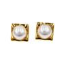 Fashion Personalized Earrings Light Luxury High Sense Retro Geometric Square Stud Earrings, Design Sense