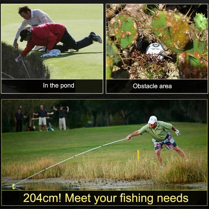 Golf Ball Pick Up Tools Telescopic G Olf Ball Retriever Catcher Golf Training Aids Automatic Locking Scoop Picker Golf Ball