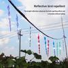 Reflective Bird Repellent Spiral Rod Colorful Anti Bird Scare Garden Tool Spiral Bird Repellent Stick Hanging Decor Garden Decor