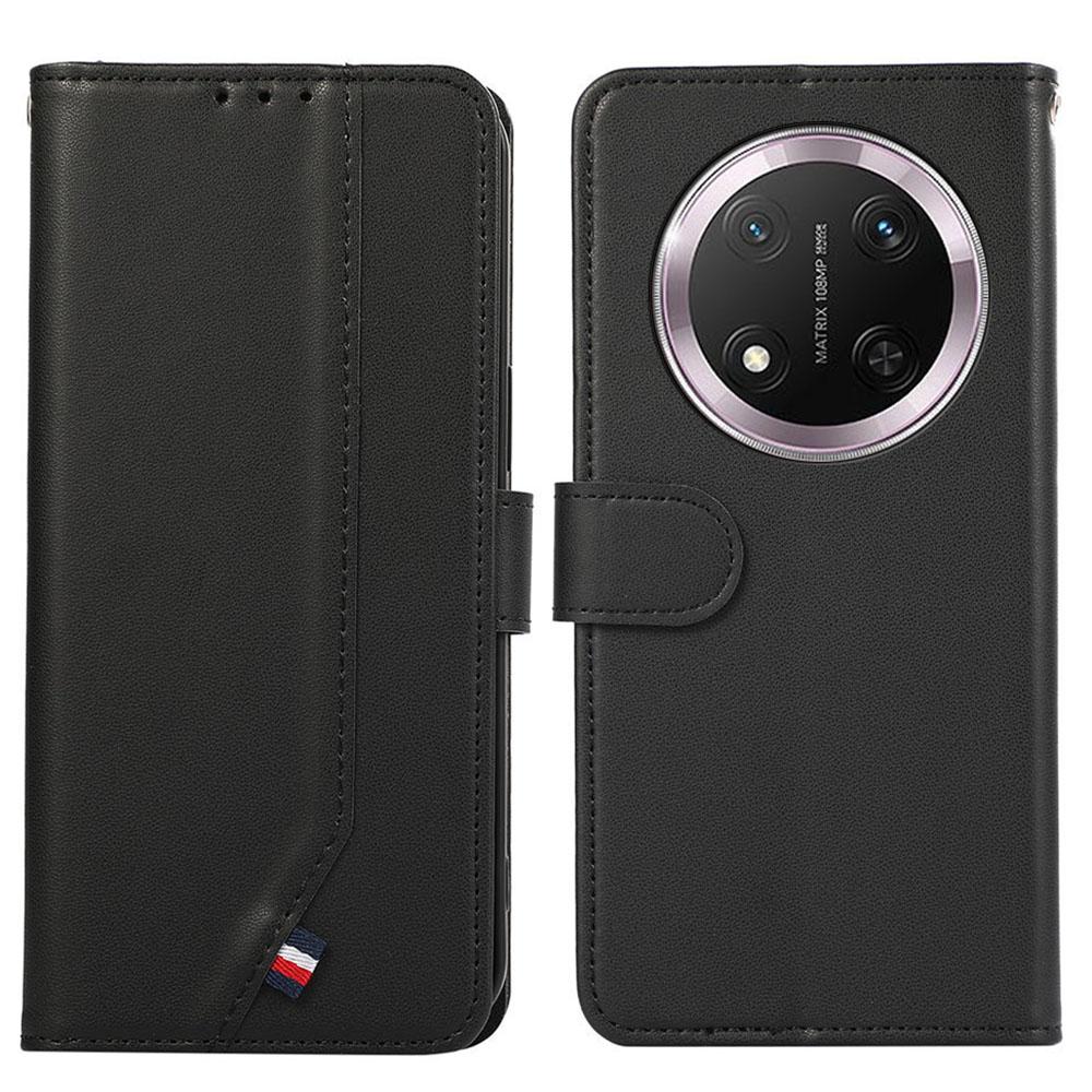 

Для Honor Magic7 Lite 5G/X9c 5G/X60 Pro 5G Чехол Блокировка RFID Флип Кожаный Чехол для Телефона Black