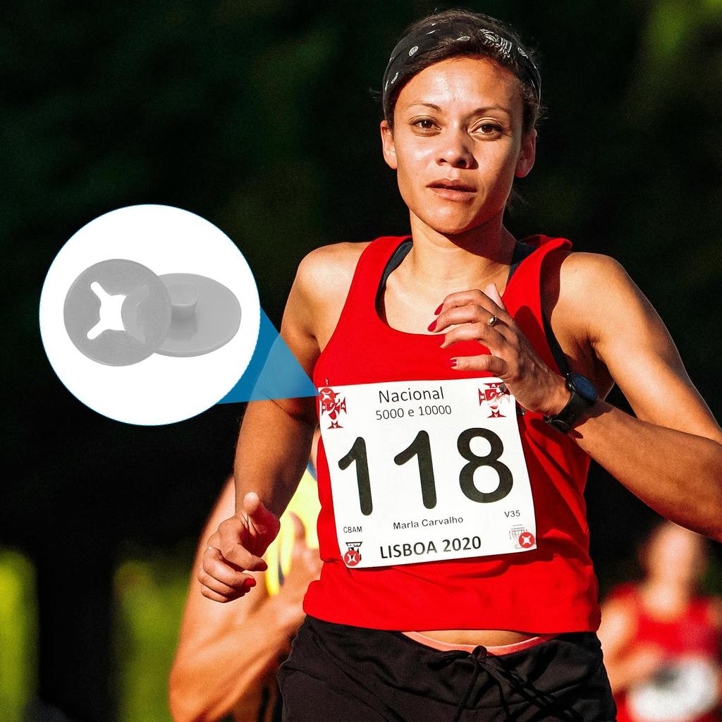PATIKIL Running Bib Lace Clips 20 Pieces Race Bib Board