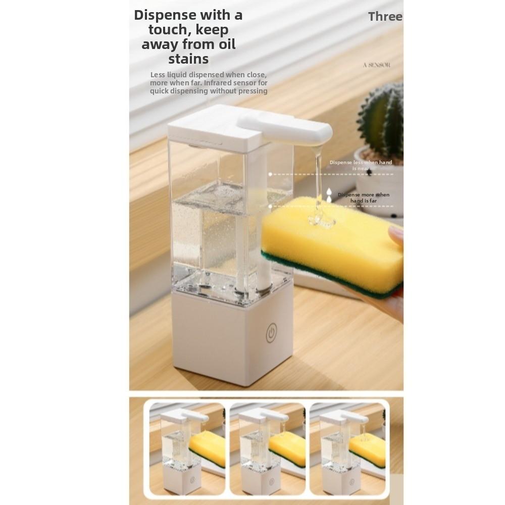 Space Saving Touchless Soap Dispenser Waterproof Kitchen Liquid Dispenser  Shampoo