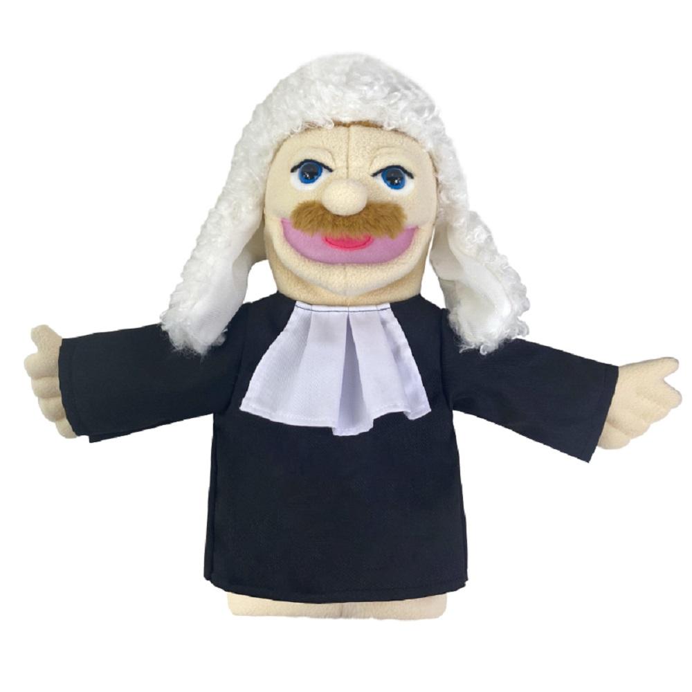 New 36cm Cartoon Profession Attire Series Hand Puppet Plush Toys Doctor Police Officer Nurse Doll Parent-child Educational Toys