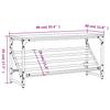 Shoe Rack Black 90 X 30 X 45 Cm Engineered Wood