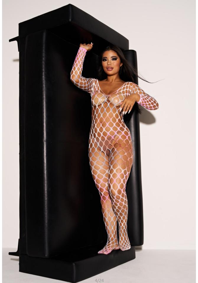 Tie-Dye Net Clothes Sexy Fun Colorful Onesie Hot-Selling Explosion Gradual Change Net Socks