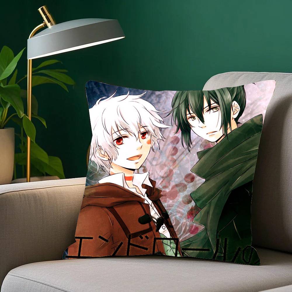 NO.6 Anime Pillow Case Fashion Square Pillowcase Bedroom Sofa Room Ins Decoration Leisure