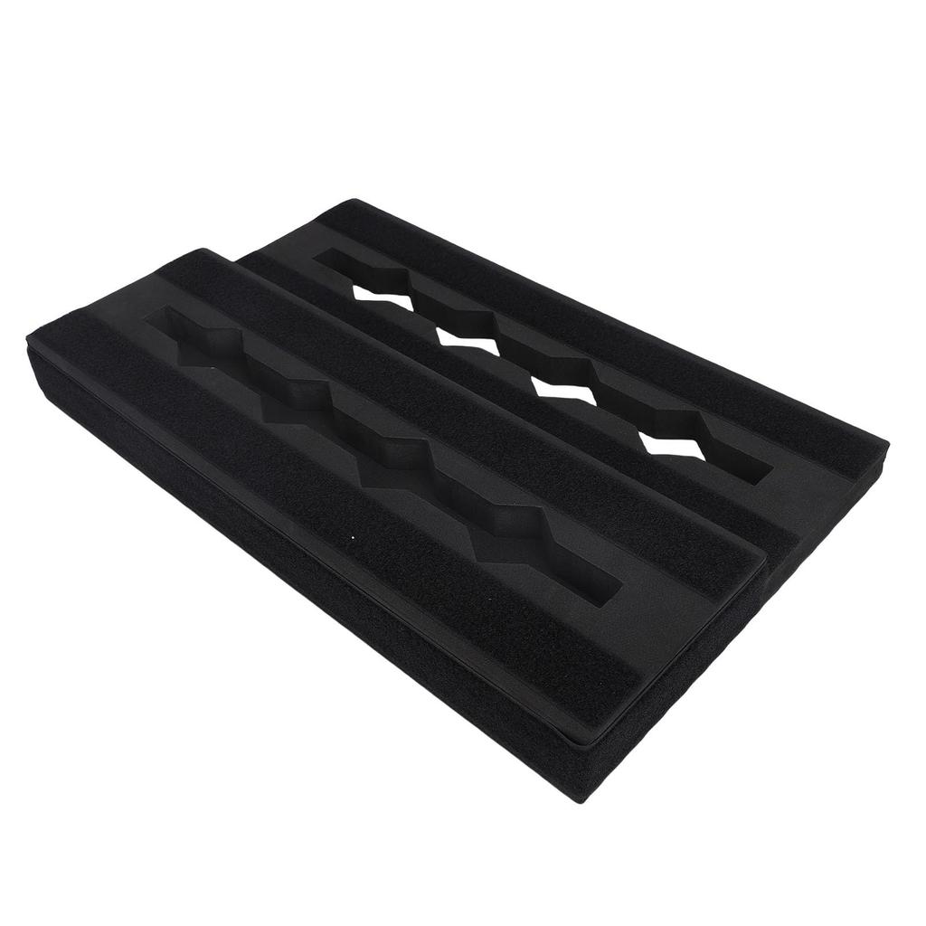 TOPINCN Lightweight EVA Effect Guitar Holds 6 to 10 Black Pedal Guitar Effect Pedal Storage Case Board, Pedalboard, Non-Slip, Pedals, Box, Accessory,