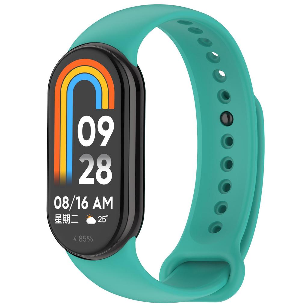 Official Silicone Strap For Xiaomi Mi Band 11 10 9 8 Sport Metal Button Bracelet Wristband For Miband 9 8 Replacement Accessories Belt