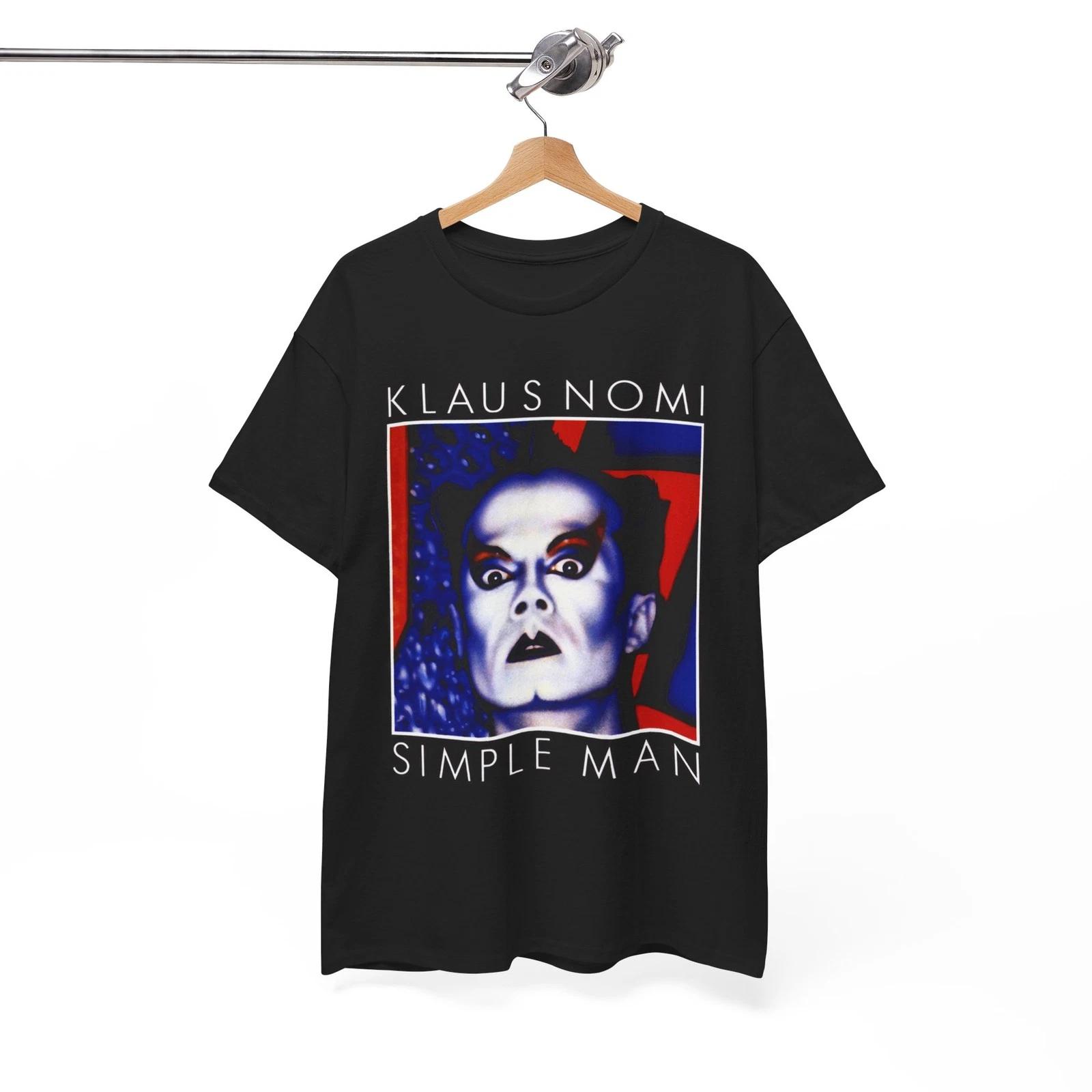 Klaus Nomi Simple Man Album Cover T-Shirt, Music Band Unisex Shirt S