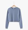 Women's Petite Loose Round Neck Pullover Sweatshirt - Japanese Korean Style, Spring/Autumn 2025 Collection