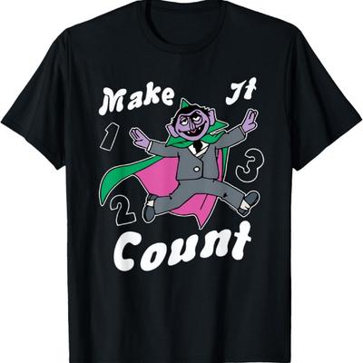 Tričko Ulice Sezam Make It Count