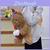 Girls Plush Teddy Bear Backpack With Zipper Pocket For Daily Use And Comfortable Fit