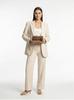Women' Leather Wings Wallet with RFID Protection and a Roomy Interior in Beige