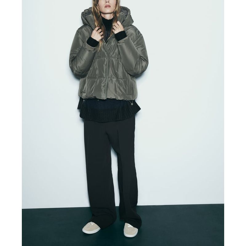 Winter New Arrival South Korea Chic Women's Clothing Thickened Heattech Short Hood Cotton Jacket Outwear 3046223