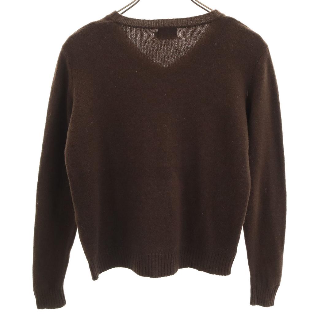 Calvin klein Long sleeve V neck sweater M Brown knit Women Used