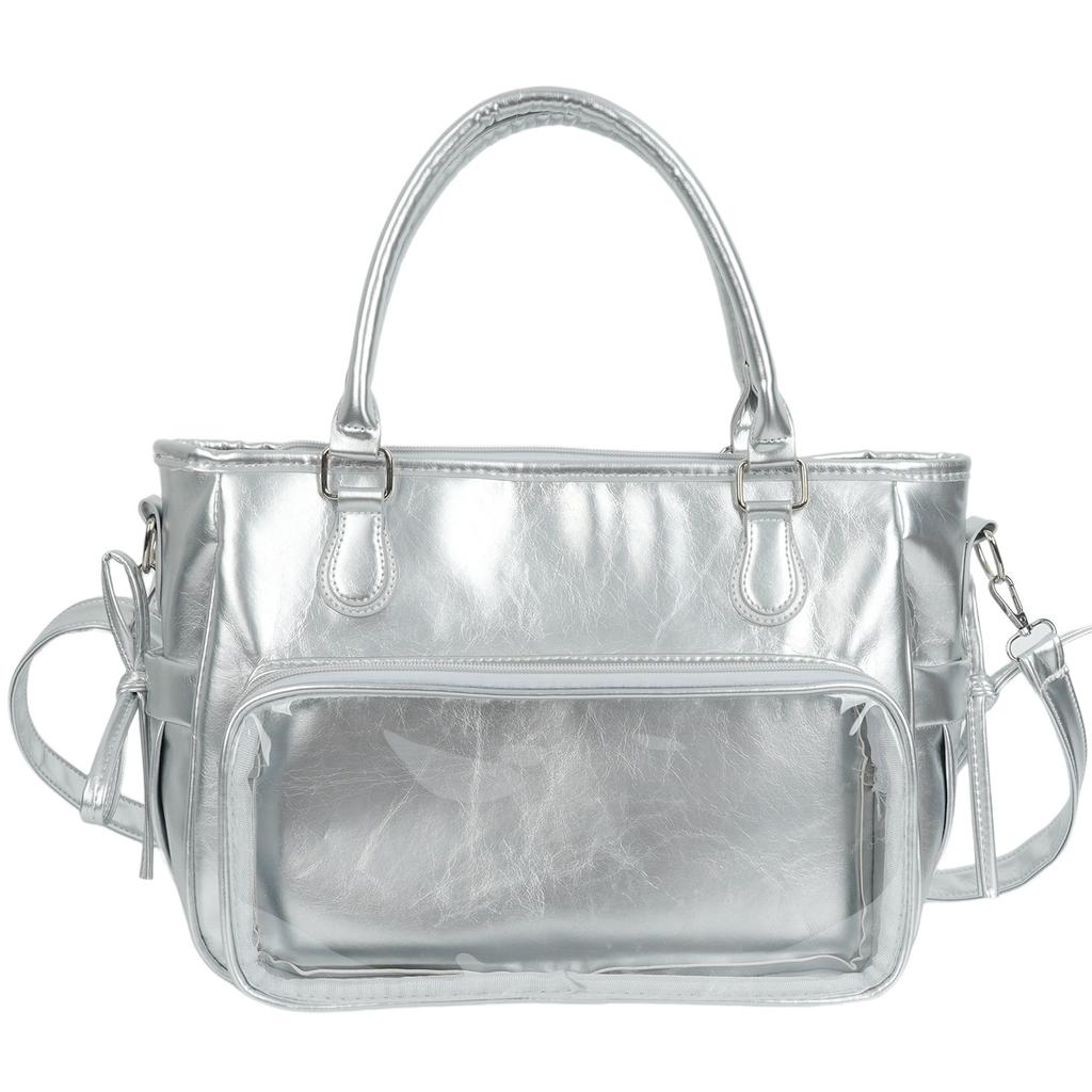 Fashion Shoulder Bags Versatile Texture Crossbody Handle Bag Large Capacity Anime Pain Bag with Hidden Light Board for Commuting