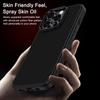 IPAKY For iPhone 16 Pro TPU Case Carbon Fiber Texture Phone Cover Metal Lens Frame