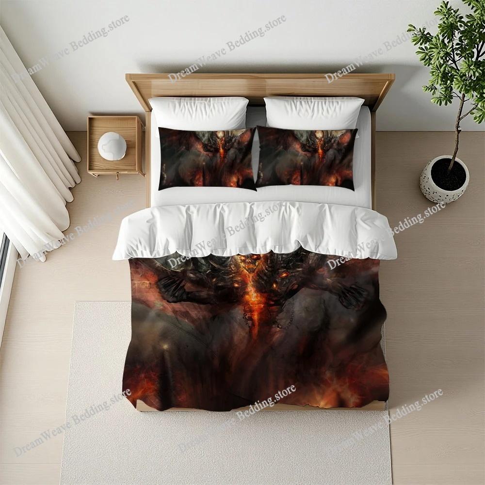 D-Dota 2 Spiel Bettwäsche Set Heimstil Bettwäsche Weiche Waschbaumwolle Bett Studentenschlafsaal Geschenk