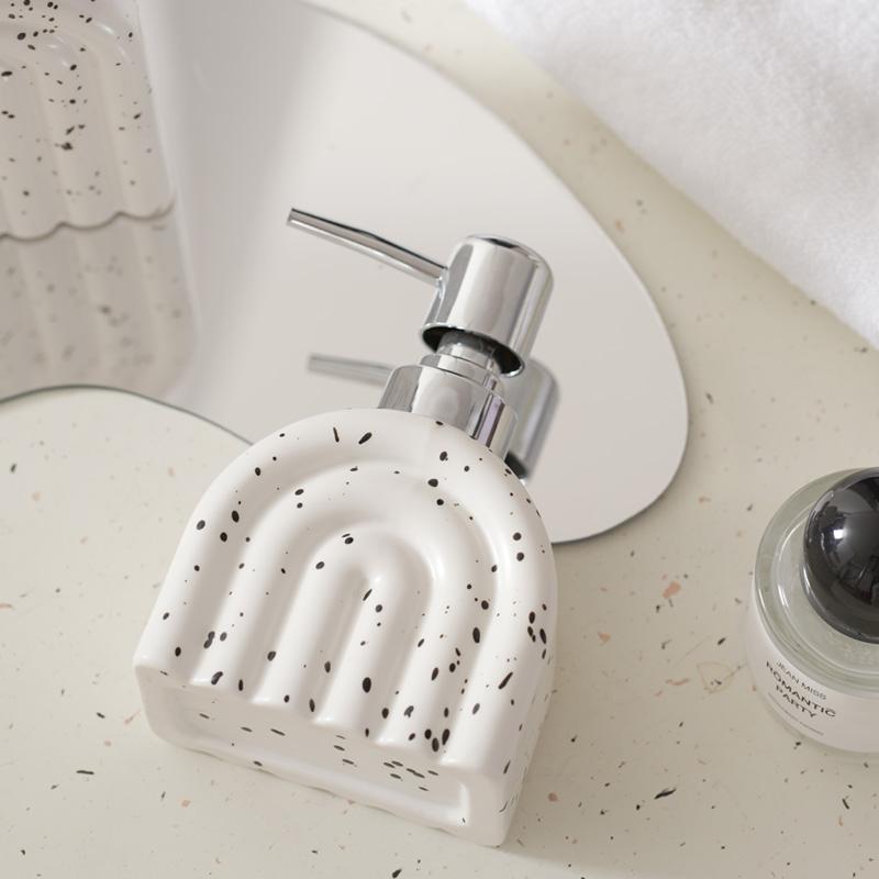 Ceramic Lotion Bottles Soap Dispenser Hand Soap Bottle Home Bathroom Accessories Dispensing Bottle Shower Gel Shampoo Bottles