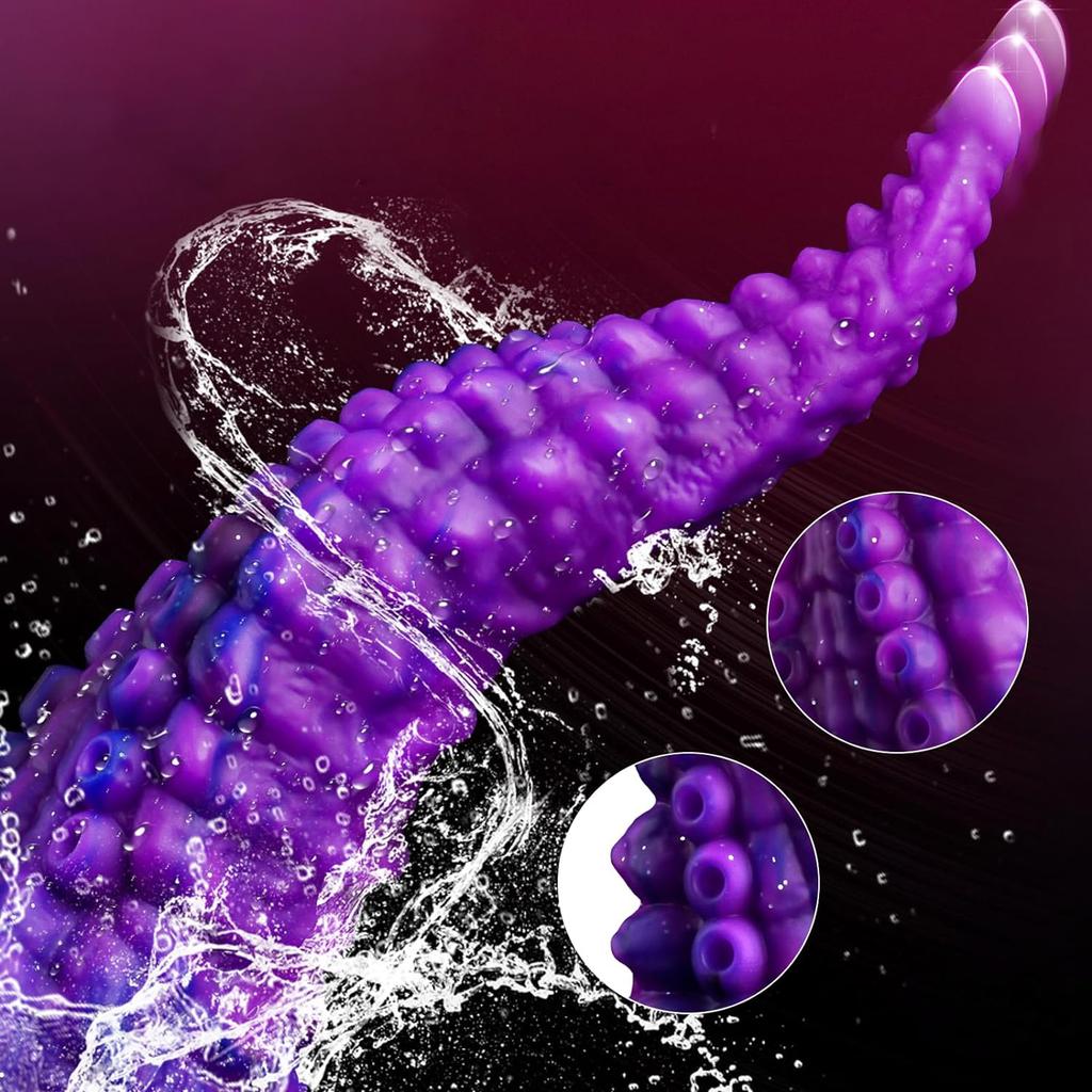 Weibliche übergroße Silikondildos Masturbatoren Oktopus-Tentakel Butt Plugs Anal Plugs Prostata-Massagegeräte Anal-Sexspielzeug für Männer