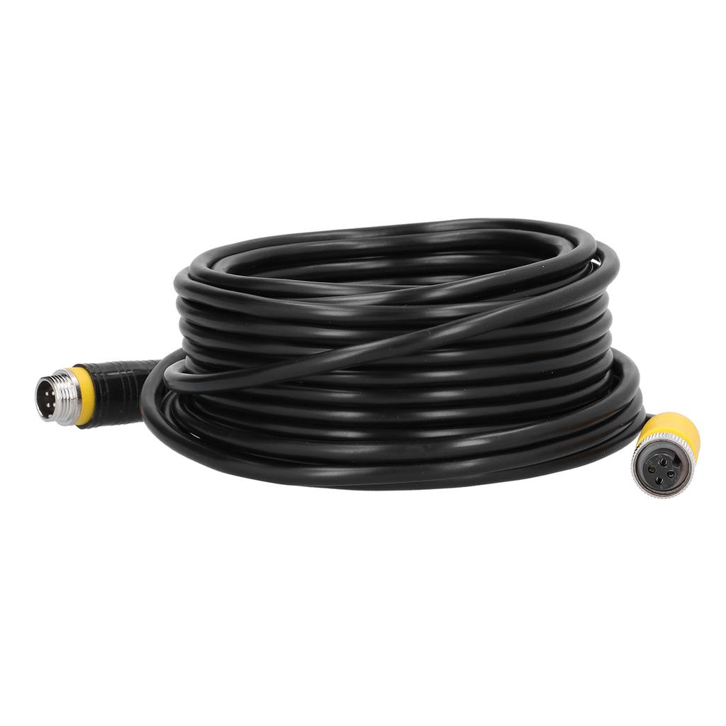 32.8ft 4Pin Video Extension Cable with Waterproof Shielded for CCTV Rearview Camera Truck Trailer Trailer Bus
