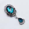 10Pcs 22*52MM NEW Retro Oval Brooch Of Acrylic Rhinestone Buttons Wedding Decoration Party Jewelry Creative Wine Glass Pendant