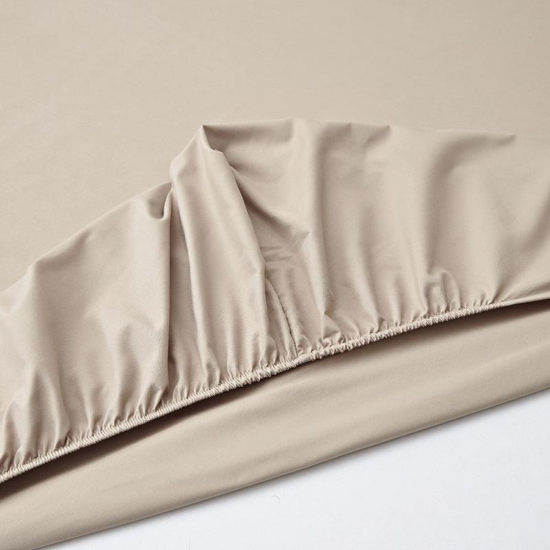 Nordic Solid Color Fitted Mattress Protector Pad with Elastic Band