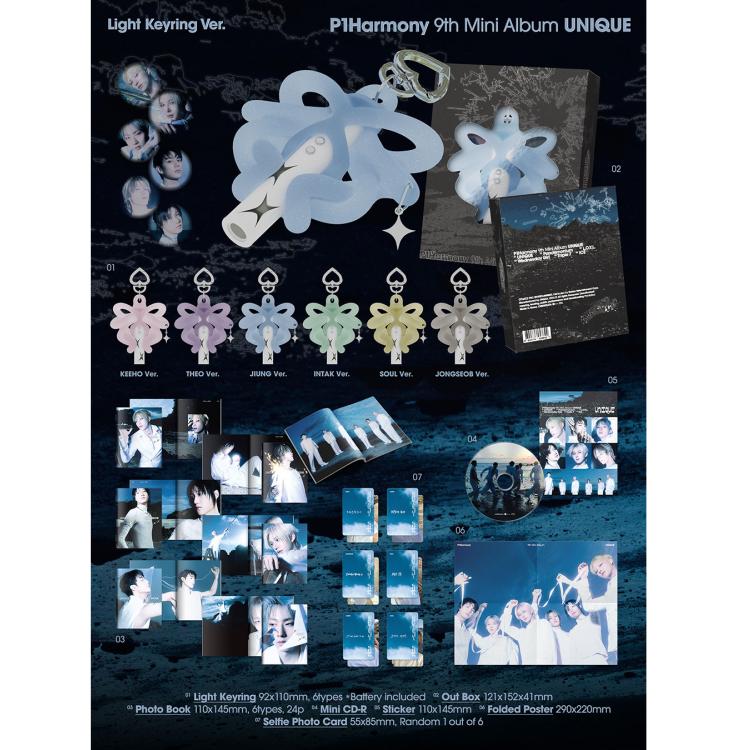 [POB] P1HARMONY [UNIKALNY] 9. MINI ALBUM (Brelok do kluczy Light Ver.)