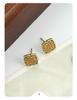 Chinese Knot Retro Enamel Stud Earrings: Elegant Lightweight National Style for Women