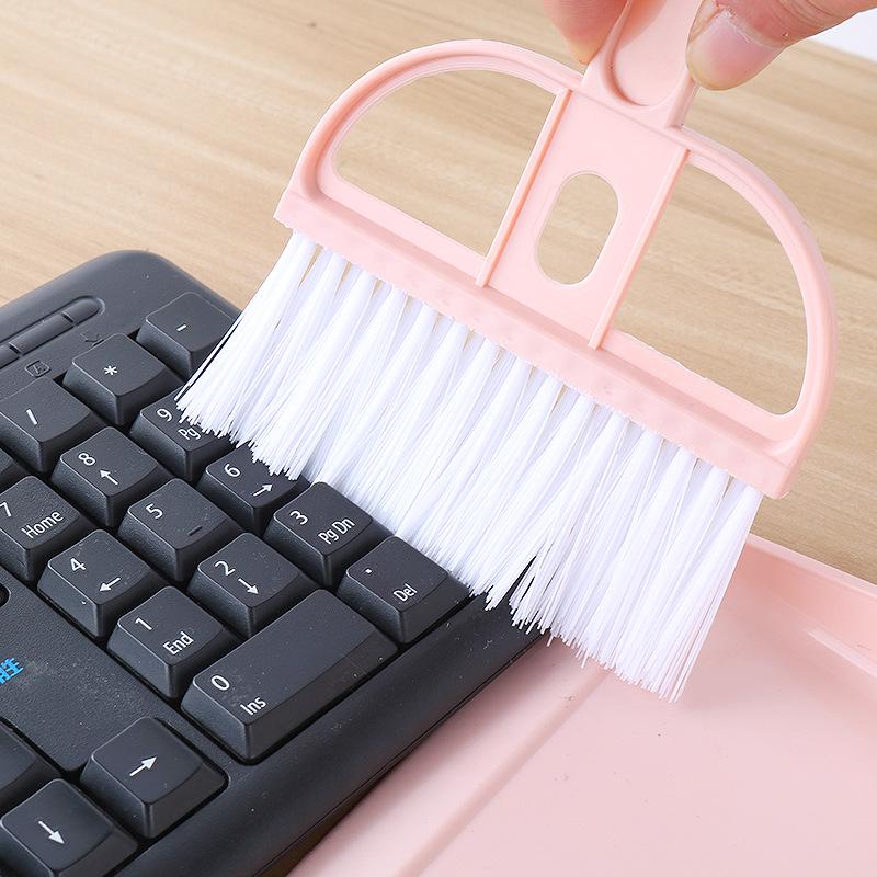 Mini Handheld Broom and Dustpan Set for Desktop Cleaning