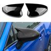 Side Rearview Mirror Cap Wing Mirror Cover For   2024 2025 Subaru BRZ Toyota GR86 Carbon Fiber Style Glossy Black