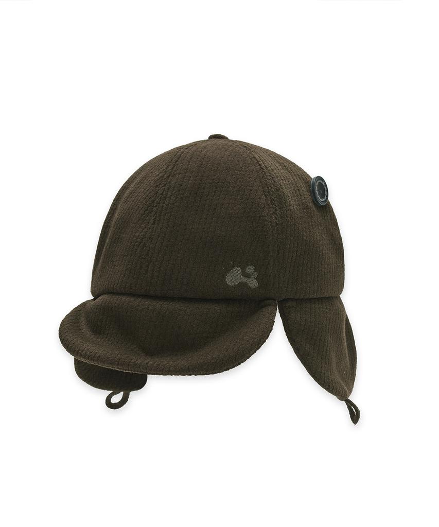 HUG YOUR SKIN Trooper Flap Button Cap (Brown)
