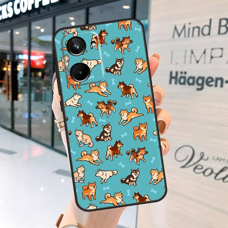 DOGE MEME Shiba Inu Dog Case For Realme GT7 Pro GT6 11 12 13 14 15 Pro Plus C55 C53 C35 C33 C61 C65 C67 C53 C71 C75