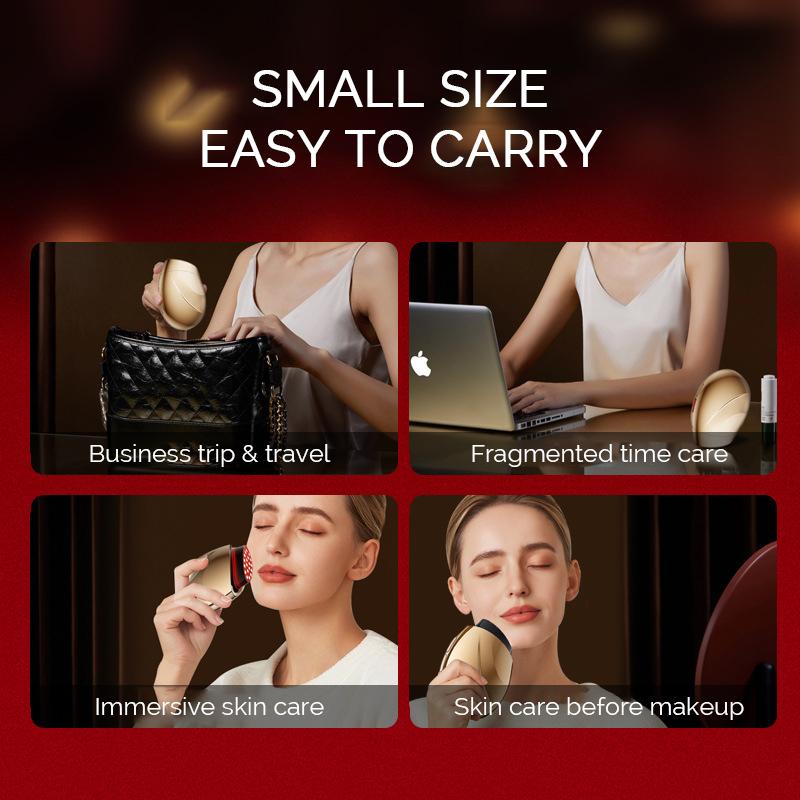 Red Light Collagen Regeneration Anti-Aging RF Anti-Wrinkle Beauty Device EMS Microcurrent Skin Tightening Face Lifting Massager