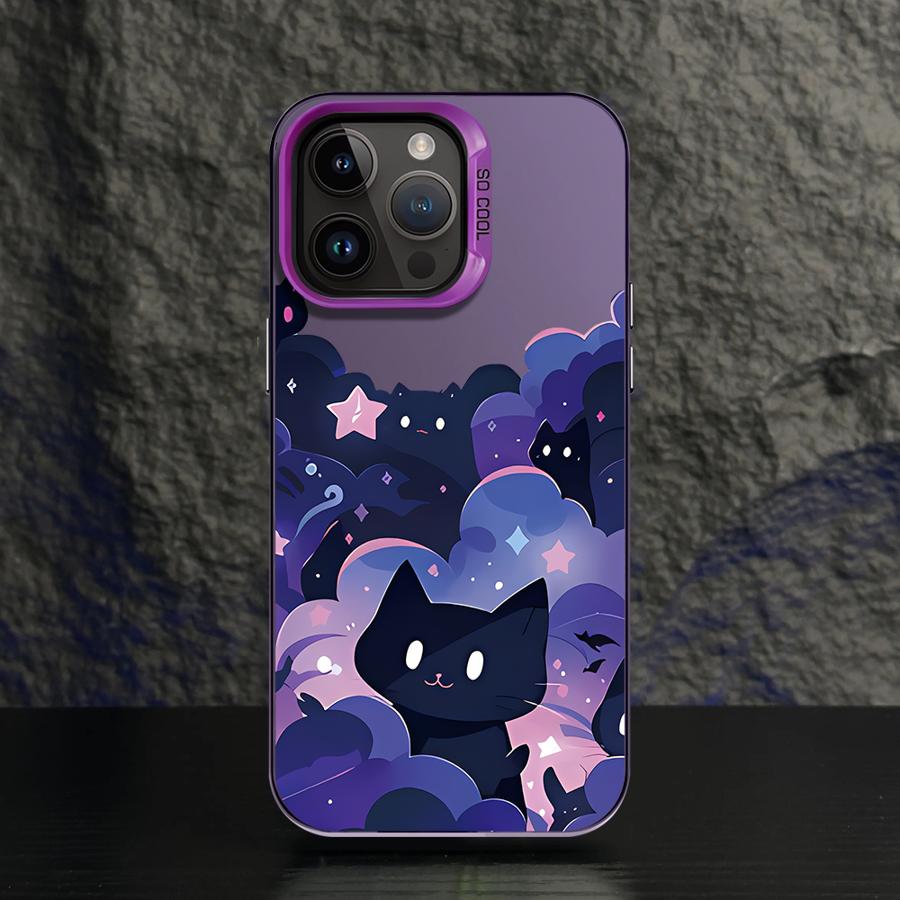 Cute Cartoon Cat Case for iPhone 17 Air 16e 14 15 16 Plus 11 12 13 Pro Max Soft Shell