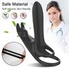 Male Penis Cock Rings Delay Ejaculation Vibrator for Couples Men Enlarger Cockring Masturbator Sex Toys Goods for Adults 18