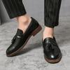 Size 38-47 Retro Men Tassel Shoes Black Brown One Step Lightweight Comfortable Fashionable Le Fu Shoes Party Banquet Shoes Men