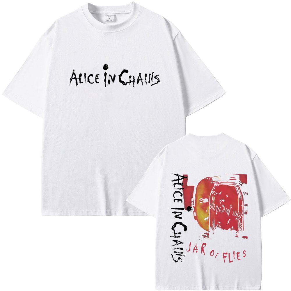 Rock Band Alice In Chains Jar of Flies Album Tshirt Summer Men Women Vintage Casual Cotton T Shirts Unisex Fashion Streetwear