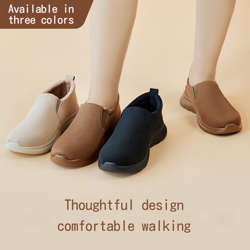 Fashion 2024 Women's Snow Boots Platform Boots Women's Leisure Winter Snow Ankle Boots Women's Anti slip Plush Leather Boots